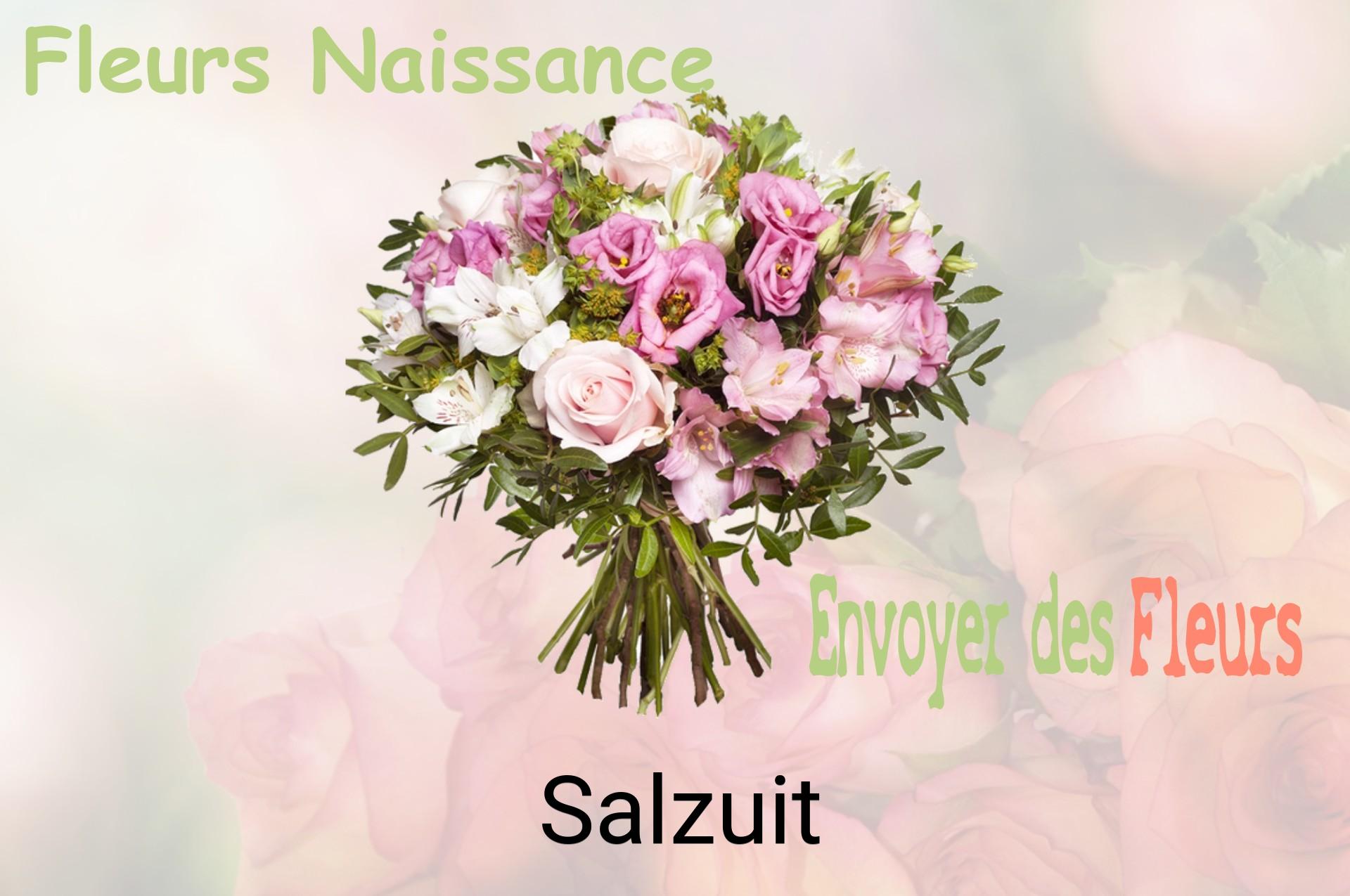 Bouquet de fleurs de naissance livré à Salzuit